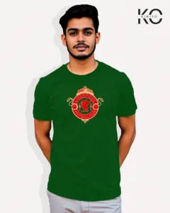 Image of Football inspired design half sleeve t-shirt | Liverpool FC Bottle Green