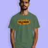 Image of Engineer and tech inspired design half sleeve t-shirt | Mechanical Engineer Pastel Green