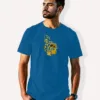 Image of Music inspired design Half Sleeve t-shirt | Music Fest Blue