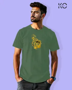 Image of Music inspired design Half Sleeve t-shirt | Music Fest Pastel Green