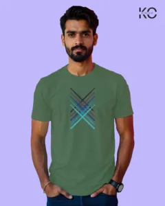 Image of Music inspired design Half Sleeve t-shirt | Pad Sticks Pastel Green