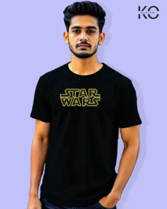 Image of Movie and TV Show inspired design Half Sleeve t-shirt | Star Wars Black