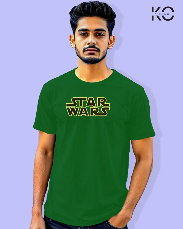 Image of Movie and TV Show inspired design Half Sleeve t-shirt | Star Wars Bottle Green