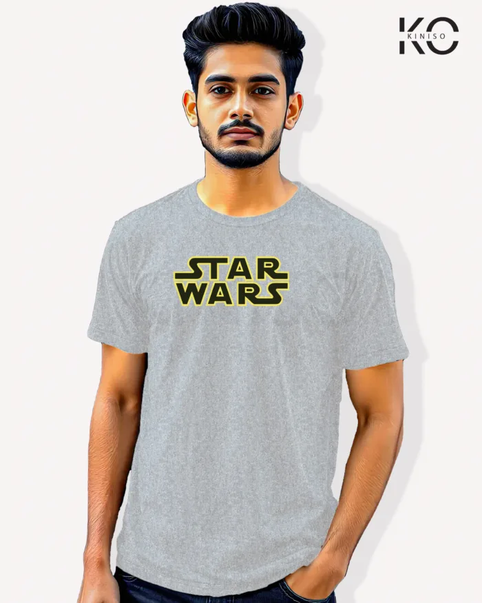 Image of Movie and TV Show inspired design Half Sleeve t-shirt | Star Wars Grey