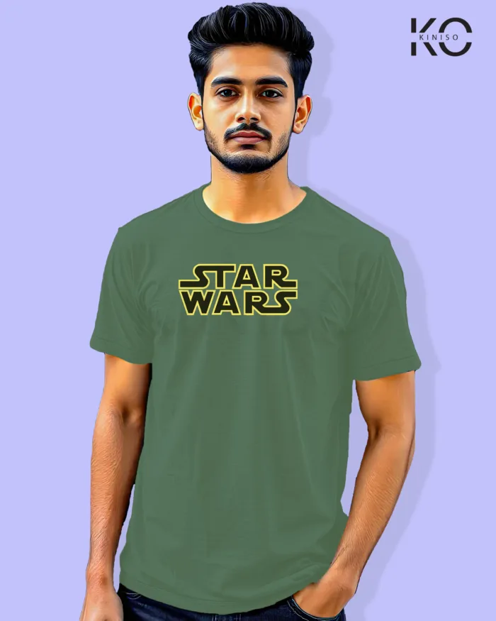 Image of Movie and TV Show inspired design Half Sleeve t-shirt | Star Wars Pastel Green