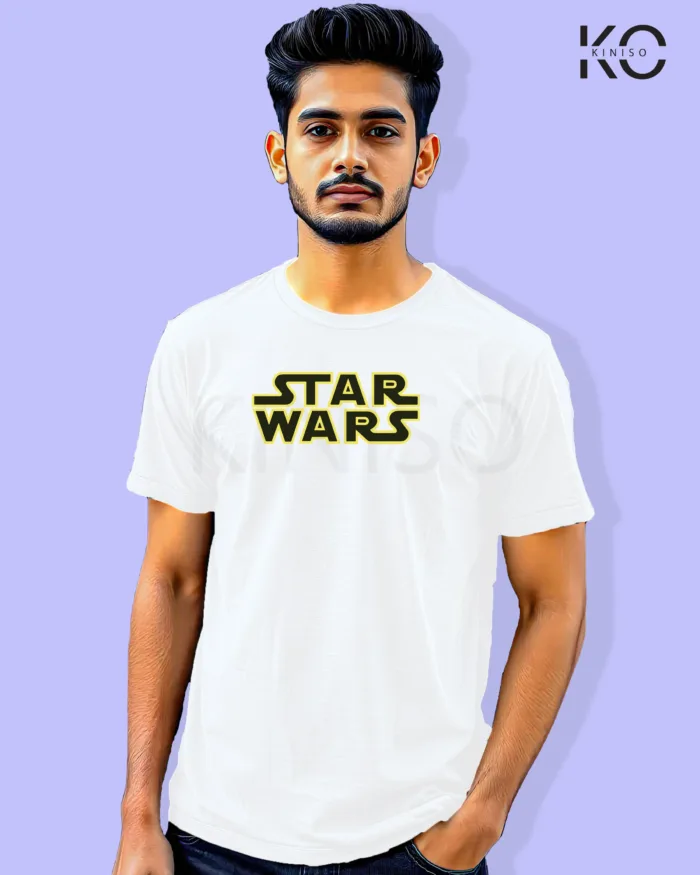 Image of Movie and TV Show inspired design Half Sleeve t-shirt | Star Wars White