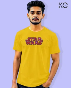 Image of Movie and TV Show inspired design Half Sleeve t-shirt | Star Wars Yellow