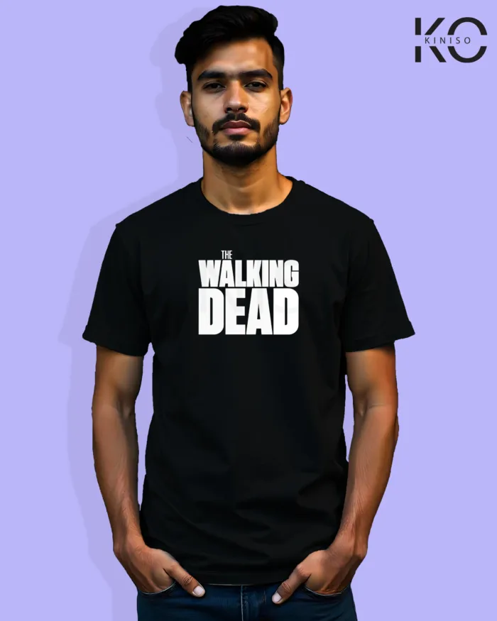 Image of Movie and TV Show inspired design Half Sleeve t-shirt | The Walking Dead Black