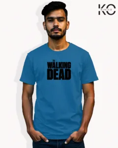 Image of Movie and TV Show inspired design Half Sleeve t-shirt | The Walking Dead Blue