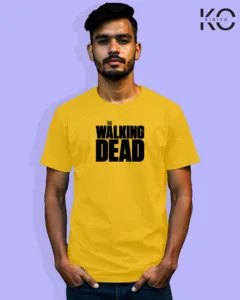 Image of Movie and TV Show inspired design Half Sleeve t-shirt | The Walking Dead Yellow