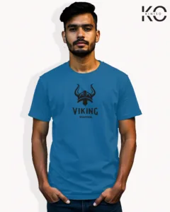 Image of Movie and TV Show inspired design Half Sleeve t-shirt | Vikings Warrior Blue