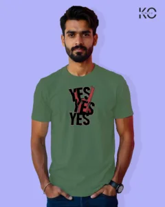 Image of Movie and TV Show inspired design Half Sleeve t-shirt | Yes Yes_Brayn Daniels Pastel Green