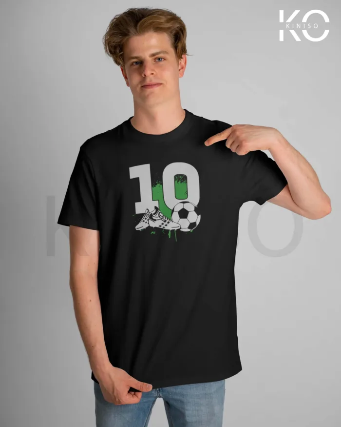 Football tees - jersy 10 shoes and ball - soccer t-shirt - in Bangladesh - Image 8