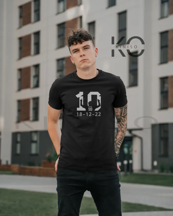 Messi World Cup Winning Date Printed T-Shirts for Men - Image 3
