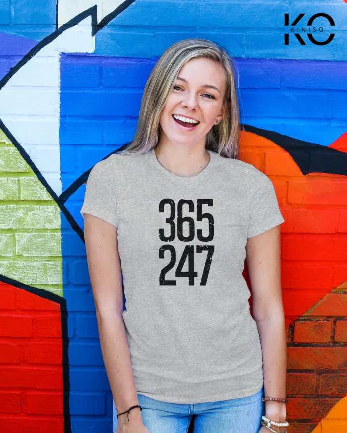 Round Neck Half Sleeve T-Shirt for Women – Kiniso – 365 Days 247