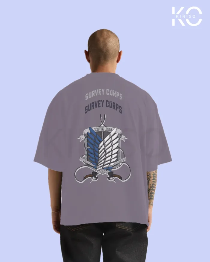 Anime T-shirts for men with Attack on Titan Survey Corps - Image 14
