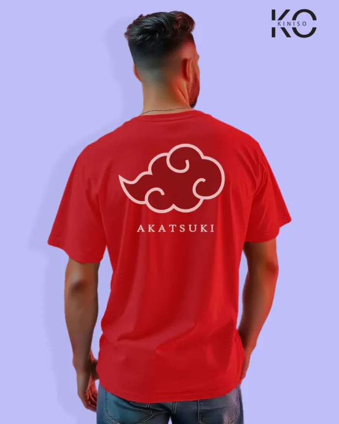 Naruto T-shirt Drop Shoulder for Men - Akatsuki Village Sign - In Dhaka - Image 11