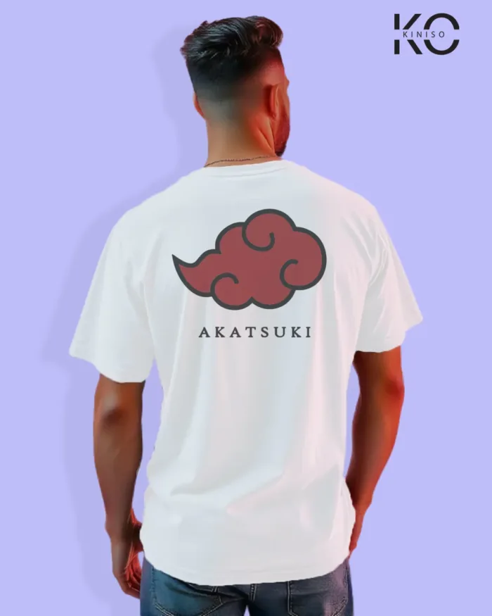 Naruto T-shirt Drop Shoulder for Men - Akatsuki Village Sign - In Dhaka - Image 9