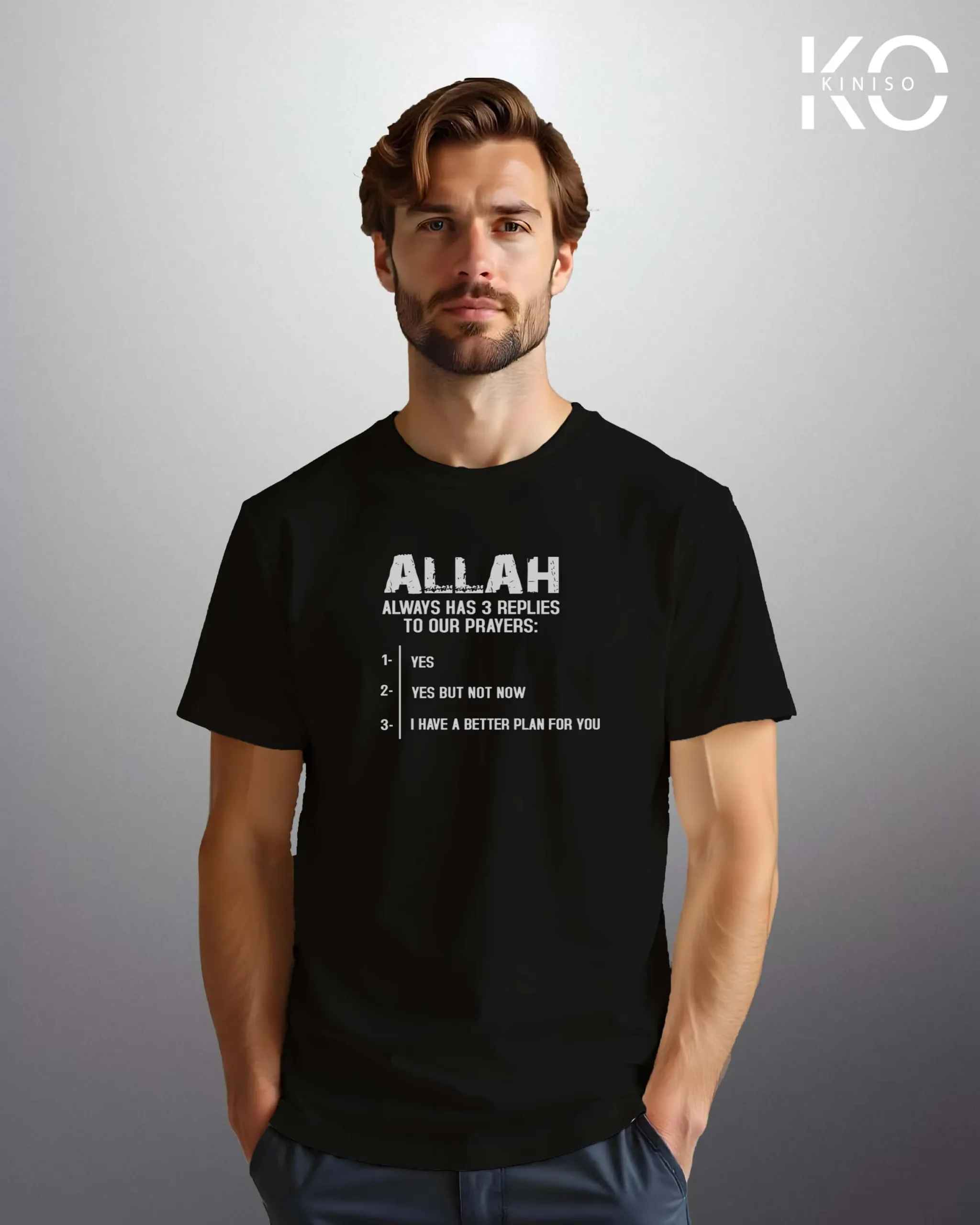 Allah Answer Black scaled
