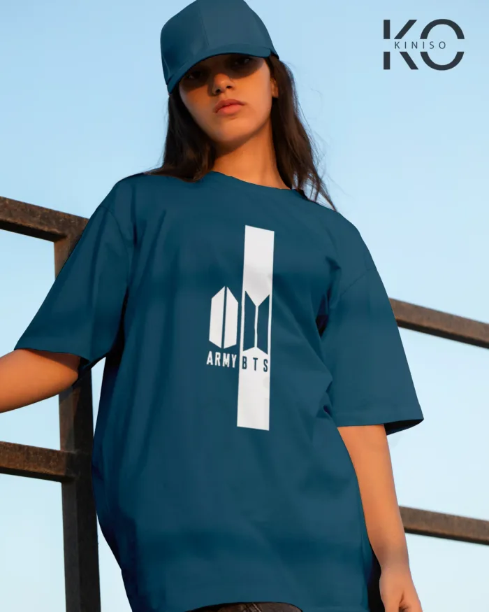BTS Fan Apparel for ARMY Tshirt - ARMY BTS Logo Together - Tee for Girls in Bangladesh - Image 6