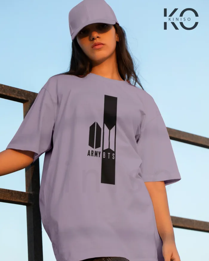 BTS Fan Apparel for ARMY Tshirt - ARMY BTS Logo Together - Tee for Girls in Bangladesh - Image 5