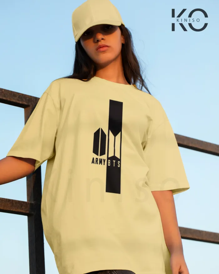 BTS Fan Apparel for ARMY Tshirt - ARMY BTS Logo Together - Tee for Girls in Bangladesh - Image 4
