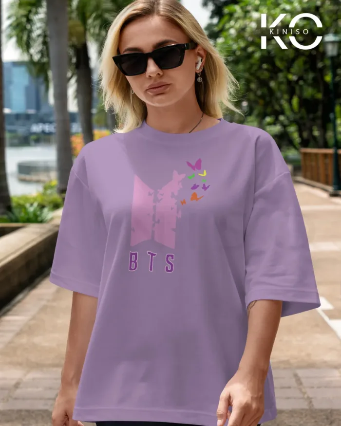 BTS Graphic T-shirt - BTS Logo Butterfly Tee - for Women in BD - Image 6