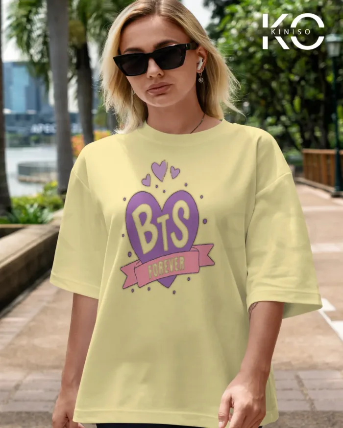 BTS Fan Apparel for ARMY Tshirt - BTS FOREVER - Printed Tee for Women in BD - Image 5