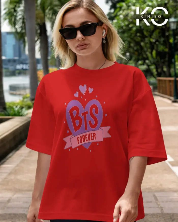 BTS Fan Apparel for ARMY Tshirt - BTS FOREVER - Printed Tee for Women in BD - Image 3