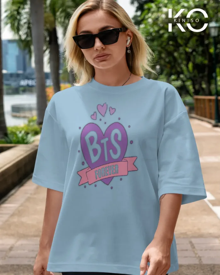 BTS Fan Apparel for ARMY Tshirt - BTS FOREVER - Printed Tee for Women in BD - Image 2