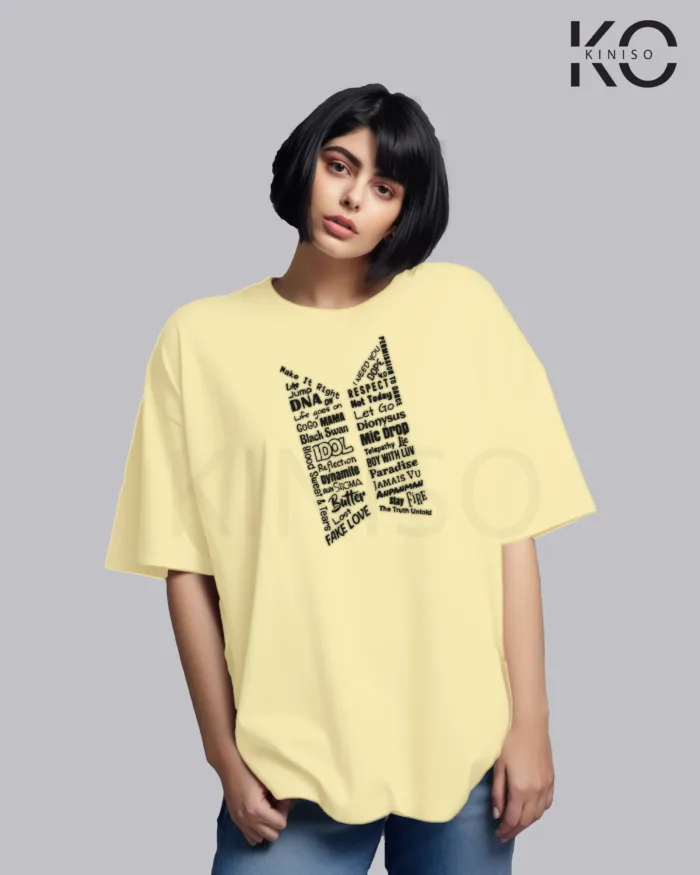 BTS Fan Apparel for ARMY Tshirt - BTS LOGO EPS - tee for Women in Dhaka