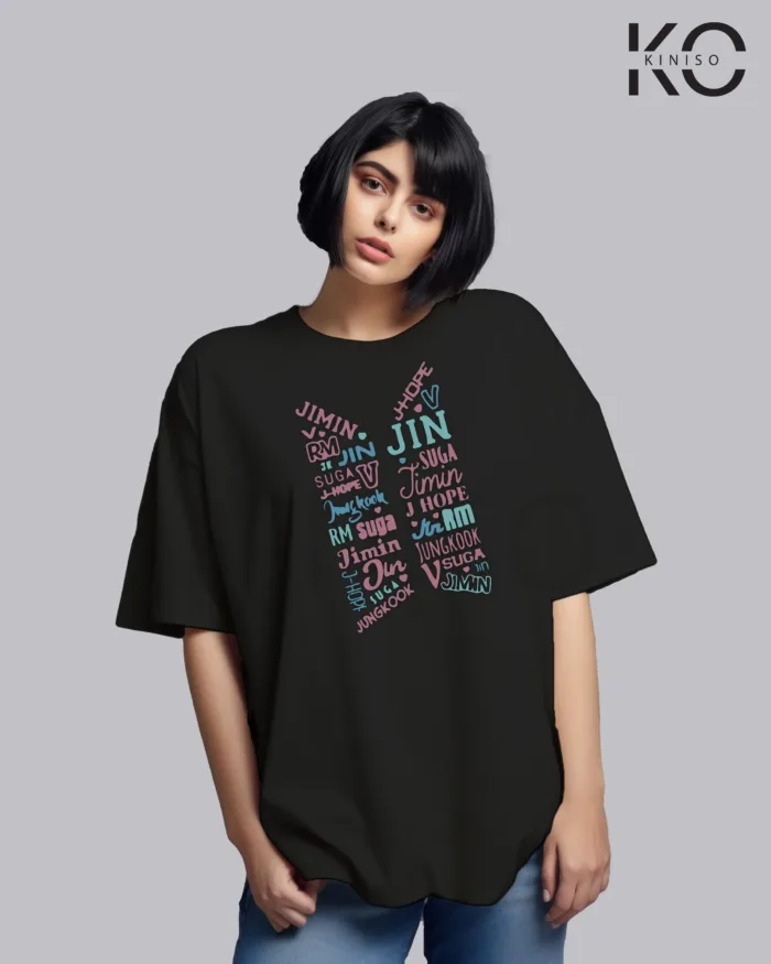 K-pop BTS T-shirt - Logo colorful - for Girls in Bangladesh - Image 8