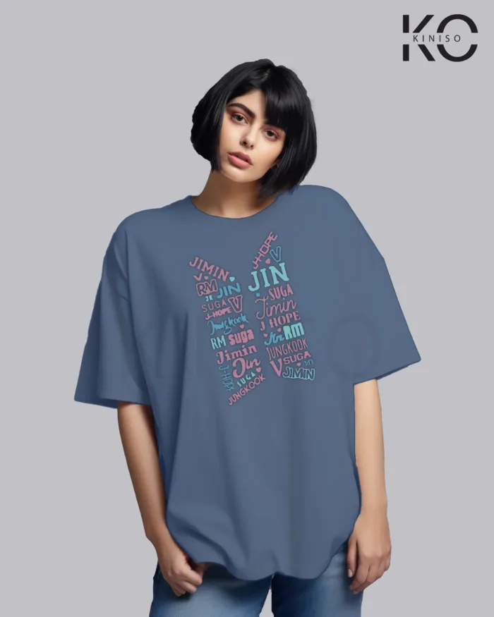 K-pop BTS T-shirt - Logo colorful - for Girls in Bangladesh - Image 7