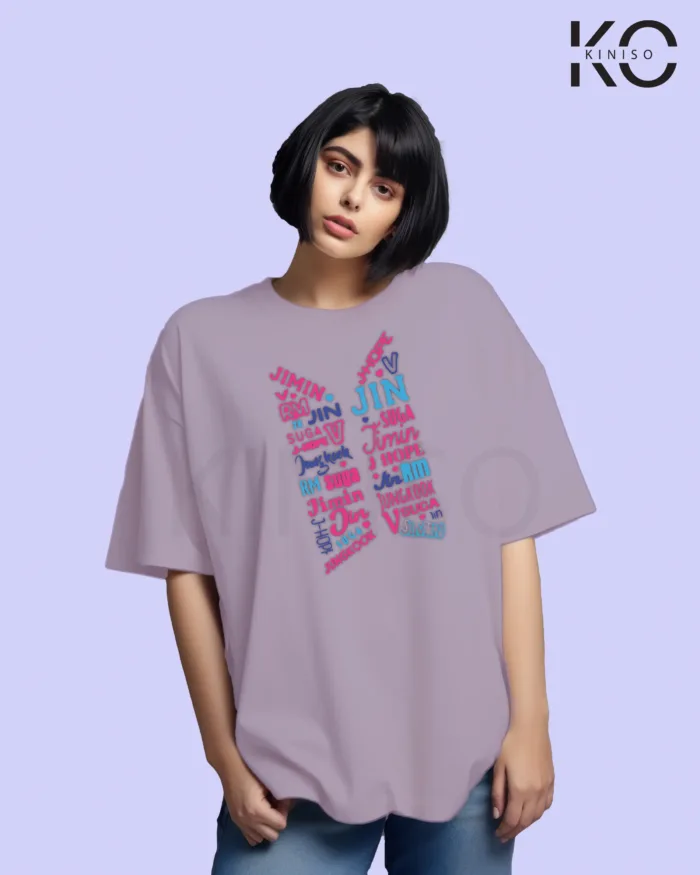 K-pop BTS T-shirt - Logo colorful - for Girls in Bangladesh - Image 6