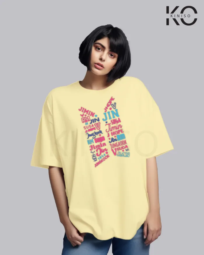 K-pop BTS T-shirt - Logo colorful - for Girls in Bangladesh - Image 5