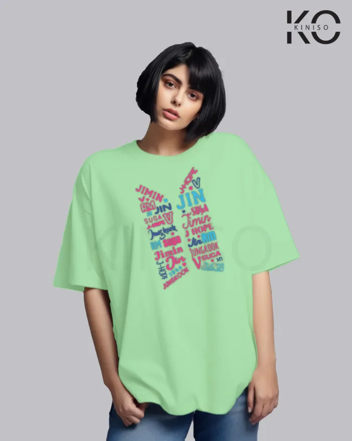 K-pop BTS T-shirt - Logo colorful - for Girls in Bangladesh - Image 4