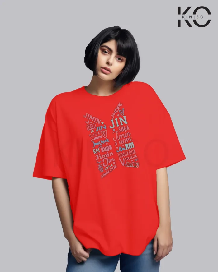K-pop BTS T-shirt - Logo colorful - for Girls in Bangladesh - Image 3