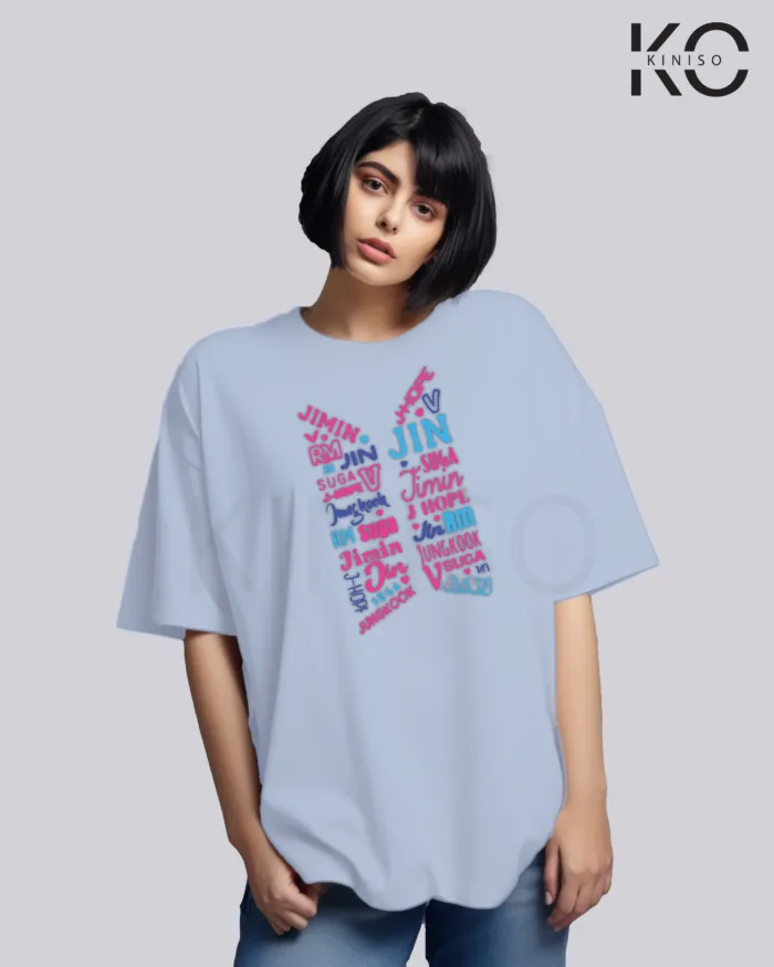K-pop BTS T-shirt - Logo colorful - for Girls in Bangladesh - Image 2