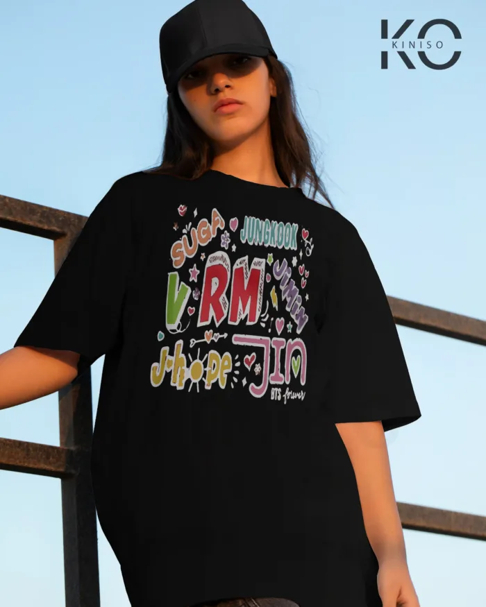 BTS Fan Apparel for ARMY - BTS Member Names - Tshirt for Women in Bangladesh - Image 8