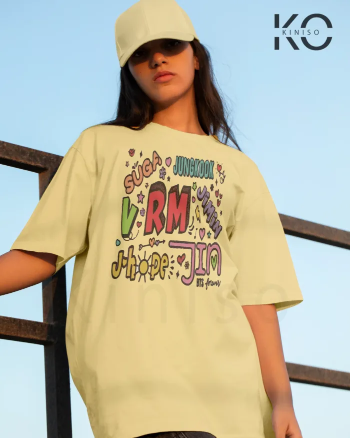BTS Fan Apparel for ARMY - BTS Member Names - Tshirt for Women in Bangladesh - Image 5