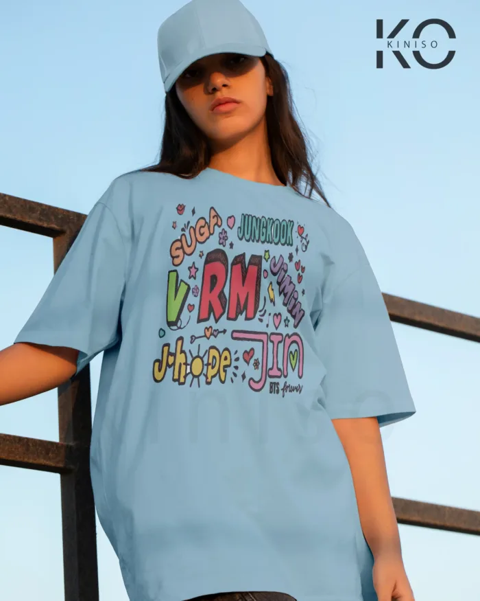 BTS Fan Apparel for ARMY - BTS Member Names - Tshirt for Women in Bangladesh - Image 2