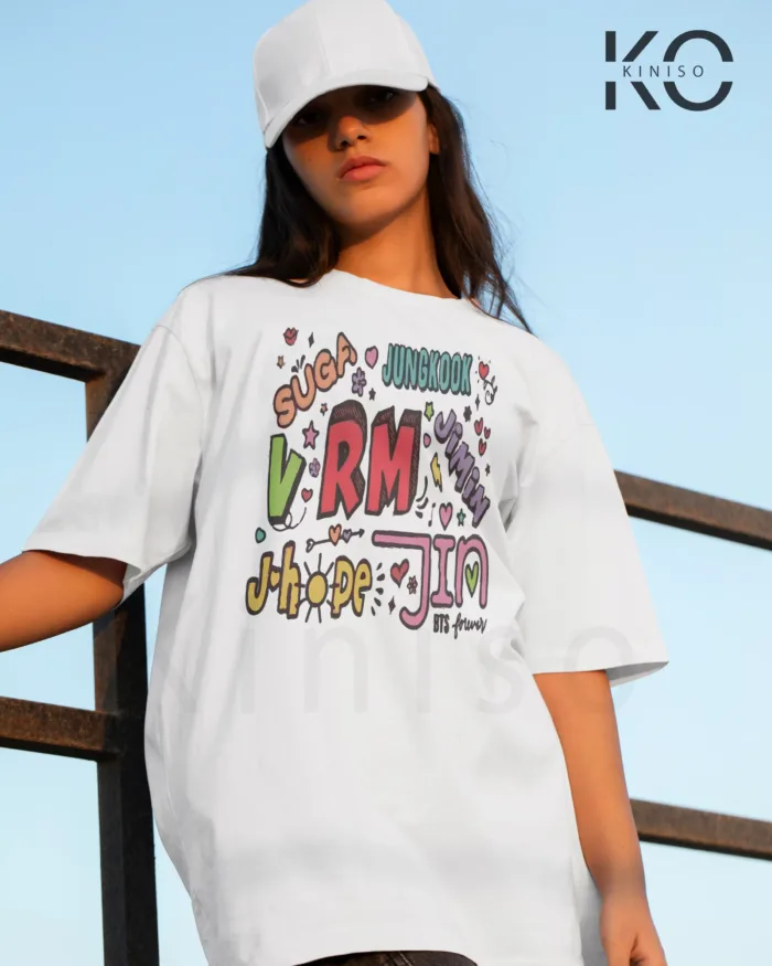 BTS Fan Apparel for ARMY - BTS Member Names - Tshirt for Women in Bangladesh