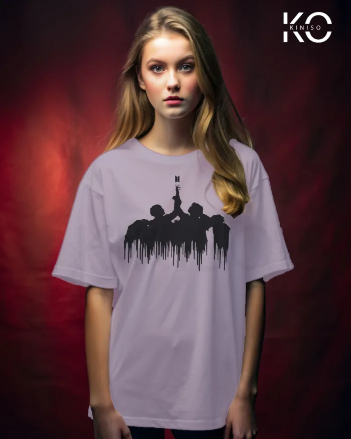 K-pop BTS T-shirt - Reaching Sky up - for Girls in Bangladesh