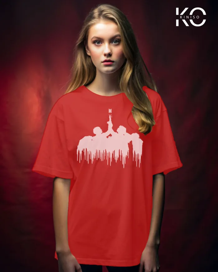 K-pop BTS T-shirt - Reaching Sky up - for Girls in Bangladesh - Image 3