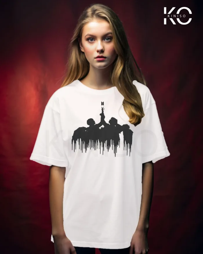 K-pop BTS T-shirt - Reaching Sky up - for Girls in Bangladesh - Image 7