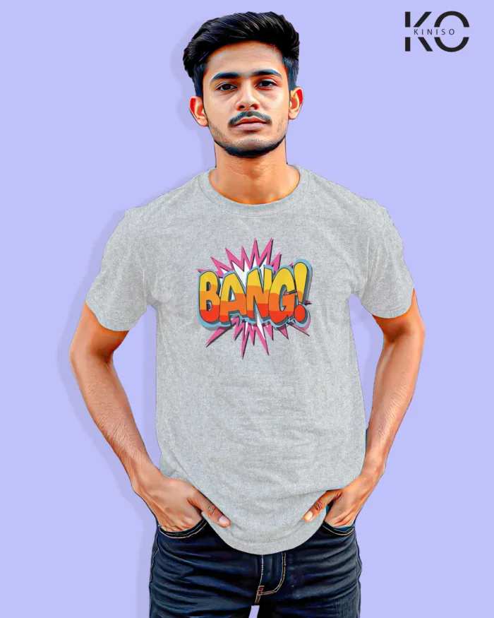 Comic T-shirts - Explosive Bang Design Printed - for Men - Image 6