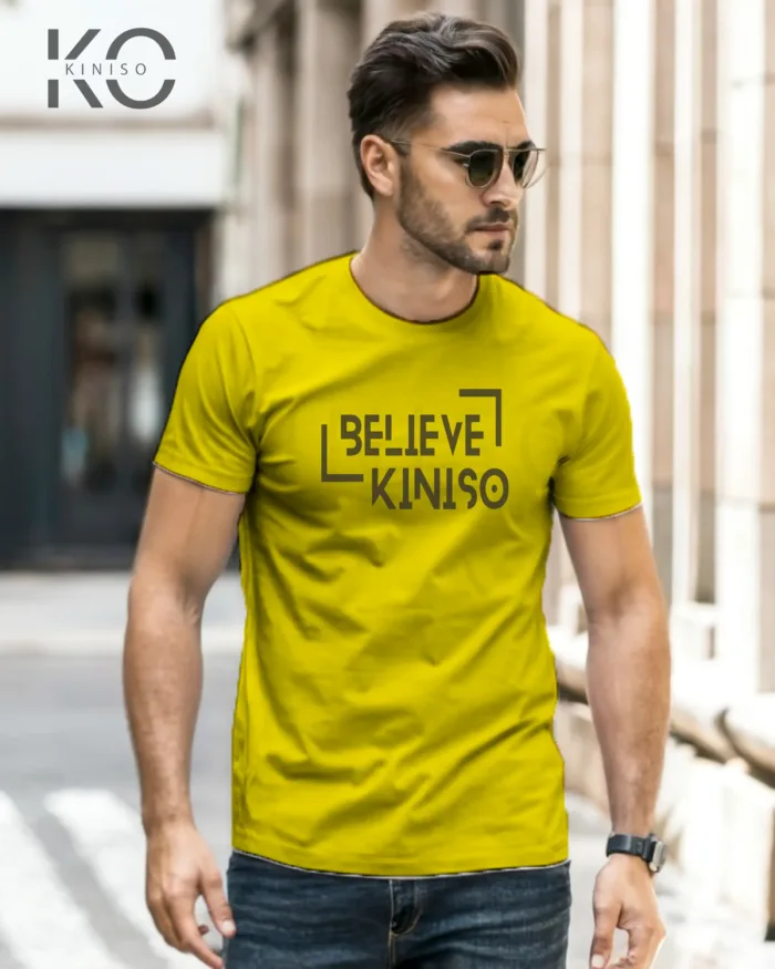 Half Sleeve T-Shirt for Men – Believe in Kiniso - Image 2