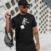 Half Sleeve T-Shirt for Men – Kiniso – Black Heart - Image 8