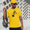 Half Sleeve T-Shirt for Men – Kiniso – Black Heart - Image 2