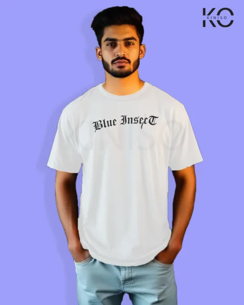 Blue insect White